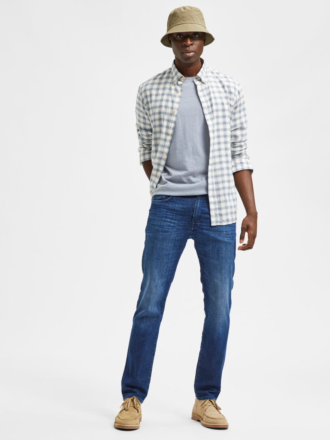 SLHSTRAIGHT-SCOTT Jeans - Medium Blue Denim